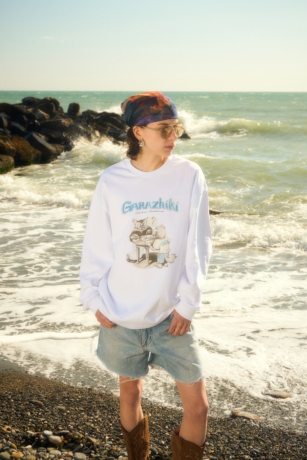 Лонгслив Called a Garment Garazhiki Longsleeve "White"