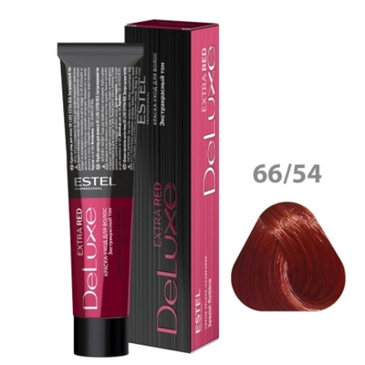 66/54 Краска-уход De Luxe, темно-русый красно-медный (Extra Red)