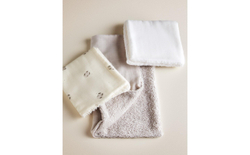 Zara Home Полотенце для лица и рук из хлопка, кремовый, 30x30 см
