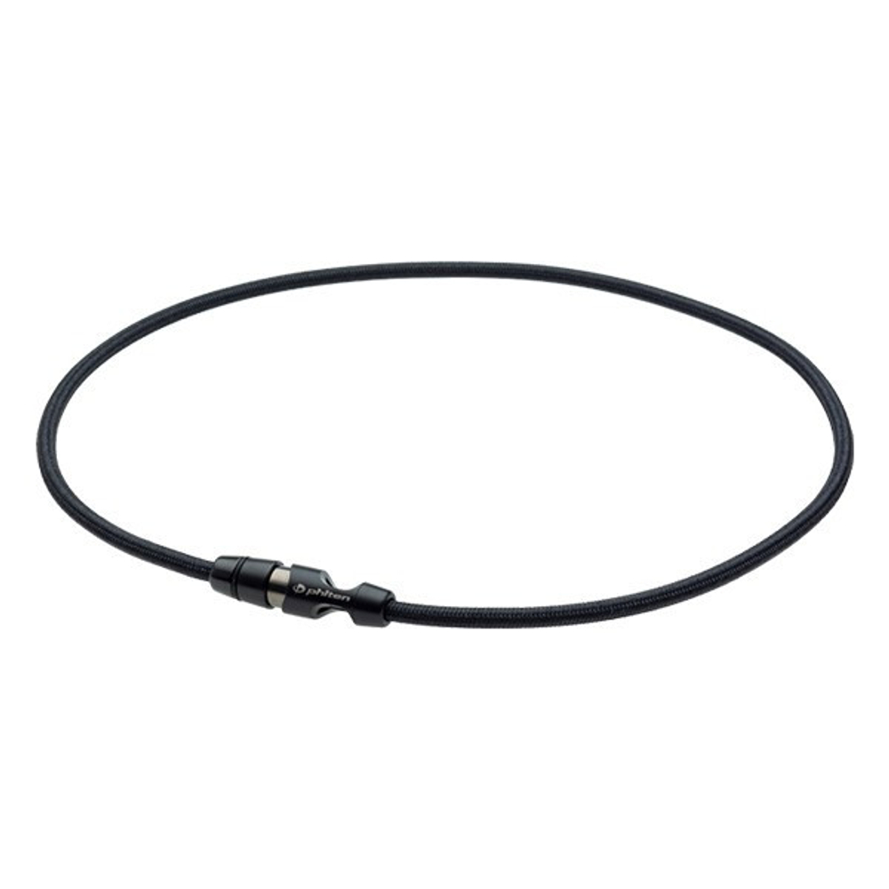 Ожерелье PHITEN RAKUWA NECKLACE LEASH MODEL II METAX черное