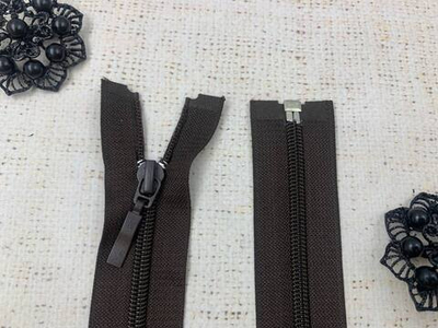 Молния спираль, Т5, L 60 см, коричневый