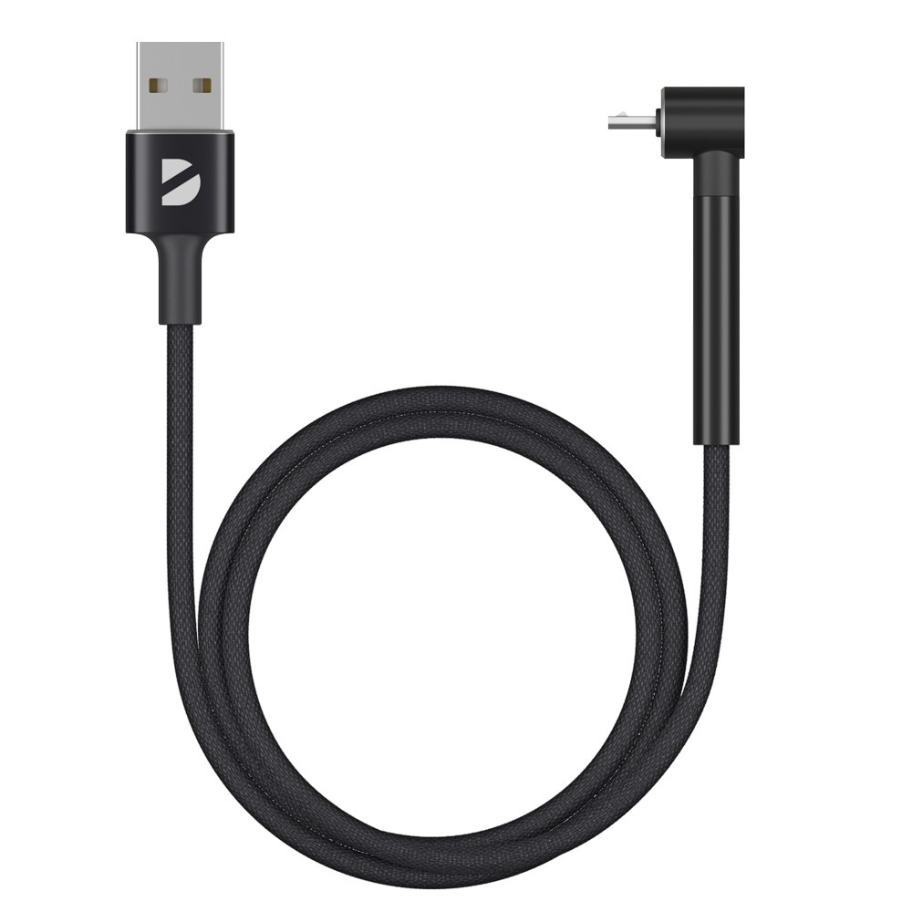 Дата-кабель Stand USB - microUSB, 1м, 2.4A, черный
