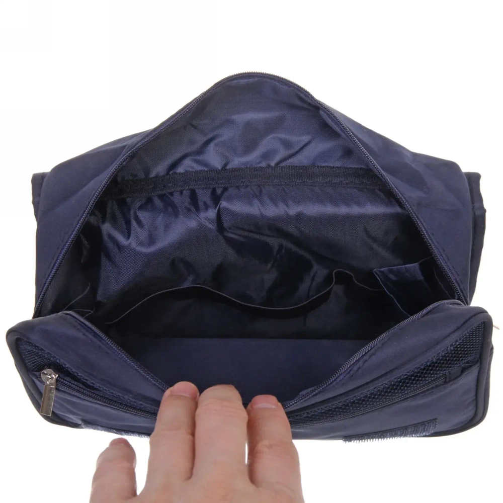 Косметичка - органайзер «Classic», цвет синий, в склад. виде 20*24*9, в расклад. виде 42*24*9см (несессер)