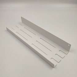 Полка MetaDec Holes настенная прямая, 30х10см белая, 1шт