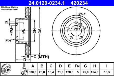 ATE - 24012002341-ATE - Brake Disc