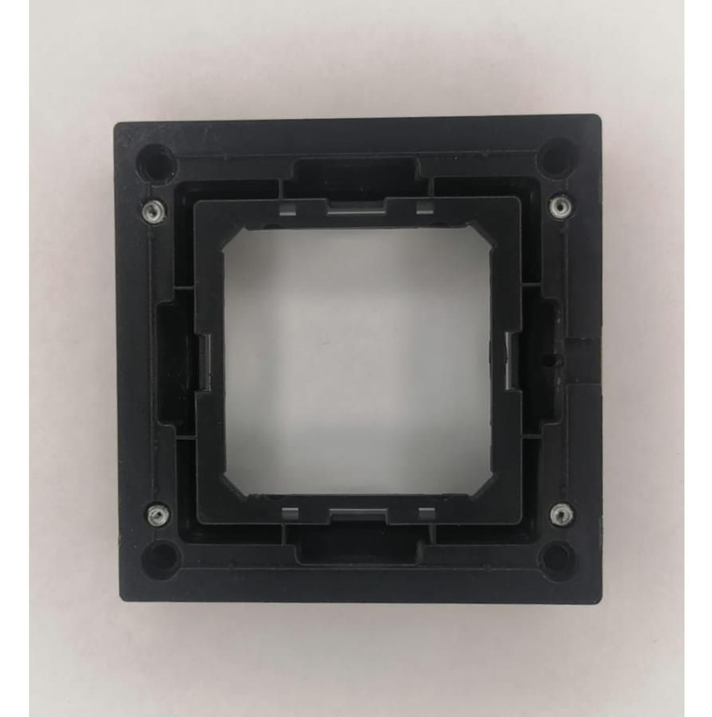 Рамка 1-я ProfiTec Tesla античная медь метал + вставка черный графит