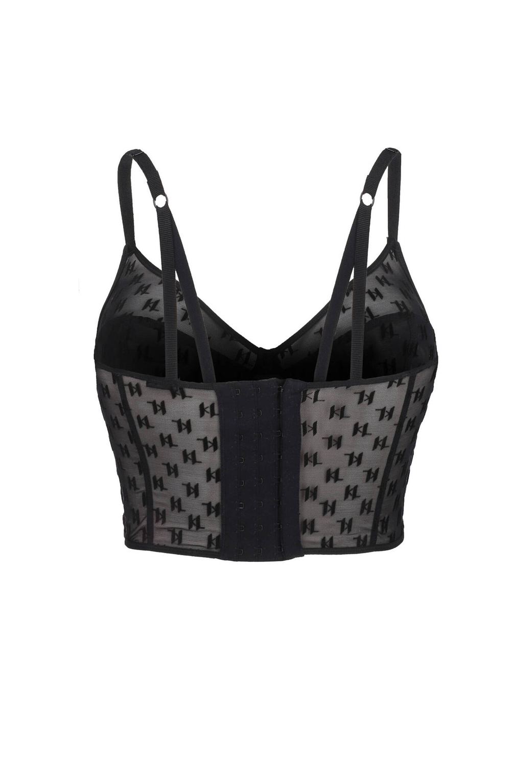 Сетевой бюстгальтер kl monogram Karl Lagerfeld - черный(235W2126)
