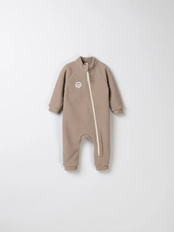 Комбинезон флисовый "Кофейный" 0+