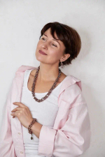 HMG 1192 peach Колье арт.2100