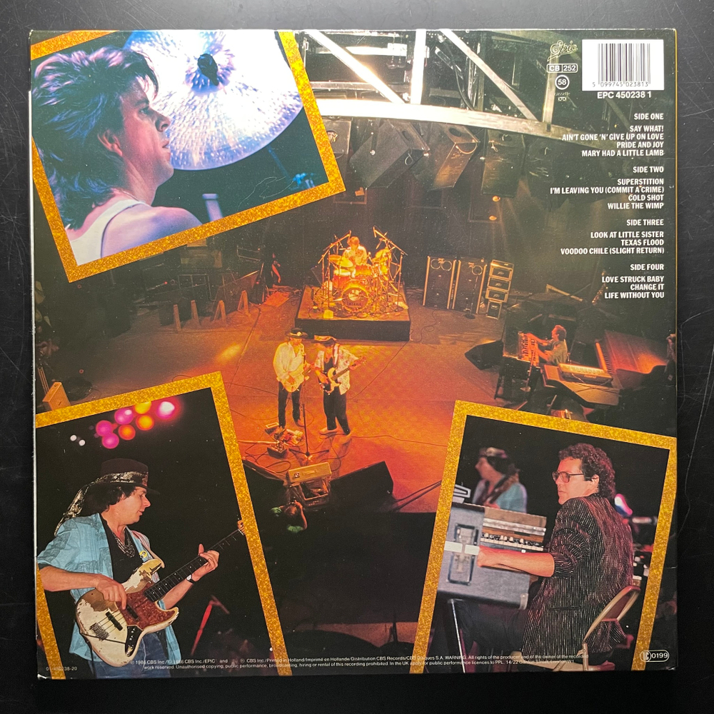 Stevie Ray Vaughan And Double Trouble – Live Alive 2LP (Голландия 1986г.)