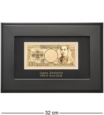 Gold Leaf HB-082 Панно «Банкнота 10 000 JPY (иена) Япония»