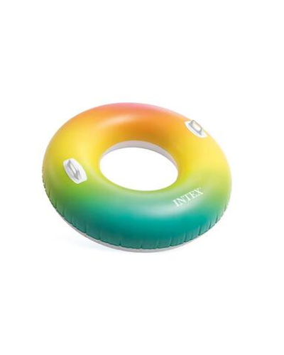 Круг для плавания "Цветной вихрь" с ручками 122 см от 9 лет 58202/134457 (Intex)