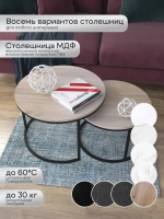 Комплект журнальных столов Акцент - ЧД - МДФ в ПВХ
