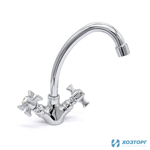 Смеситель для кухни Дорон DC 1709-N 1/2 кер, хром стандарт излив