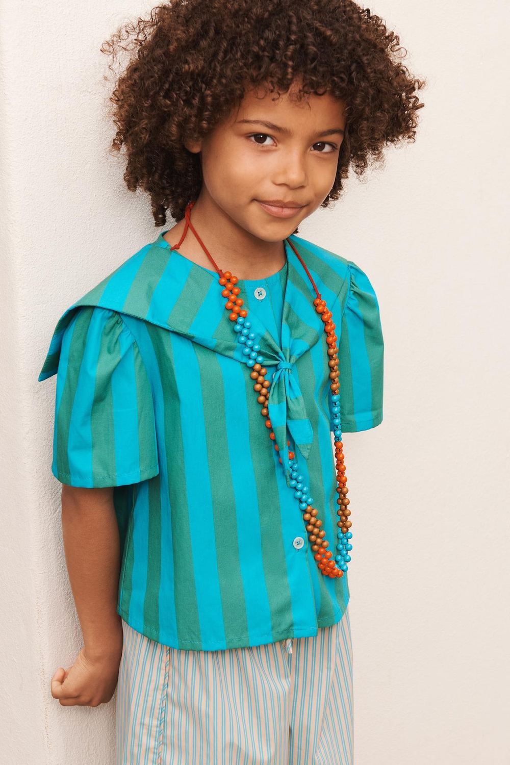 ZARA РУБАШКА В ПОЛОСКУ - LIMITED EDITION, СИНИЙ/ЗЕЛЕНЫЙ