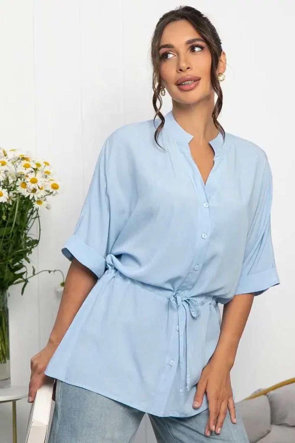 Блуза Мариша (голубая) Б13981-30М LT Collection