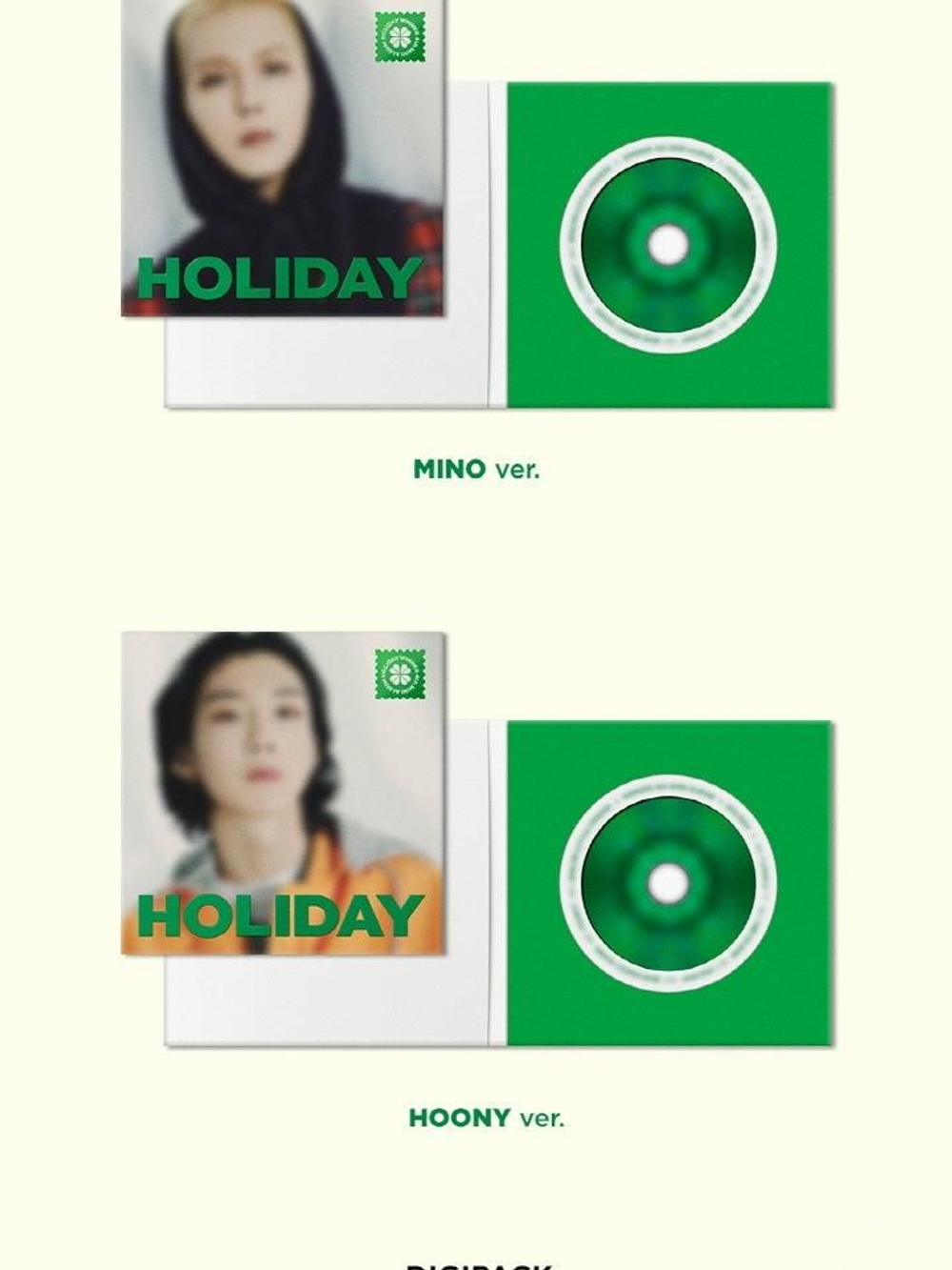 Альбом WINNER - HOLIDAY 4th Mini Album DIGIPACK Version 4 Version SET