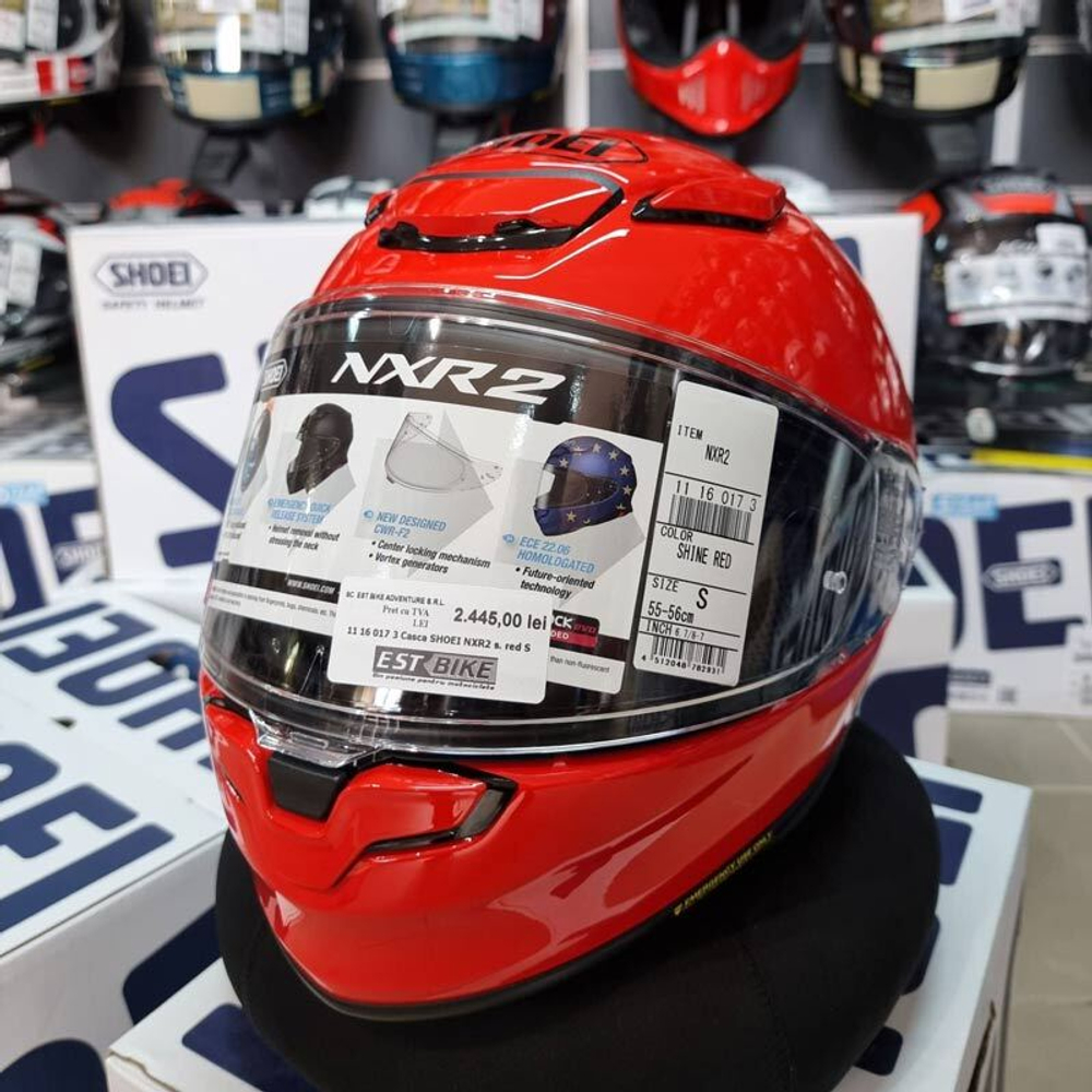 SHOEI NXR2 SHINE RED