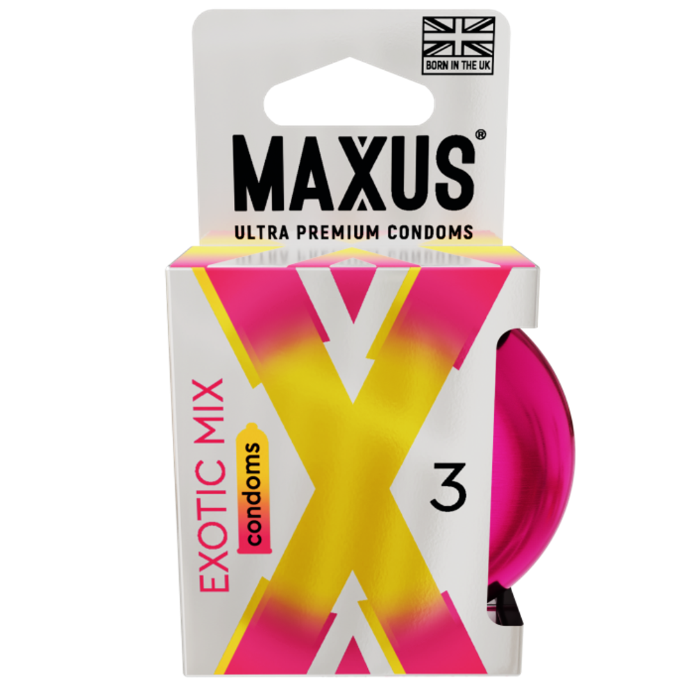 Презервативы MAXUS Exotic Mix, ароматизированные, 3 шт