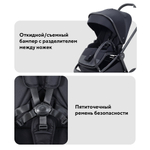 Детская коляска Rant Flex Therm Soft 3 в 1 с автокреслом Cruise Black Midnight Black