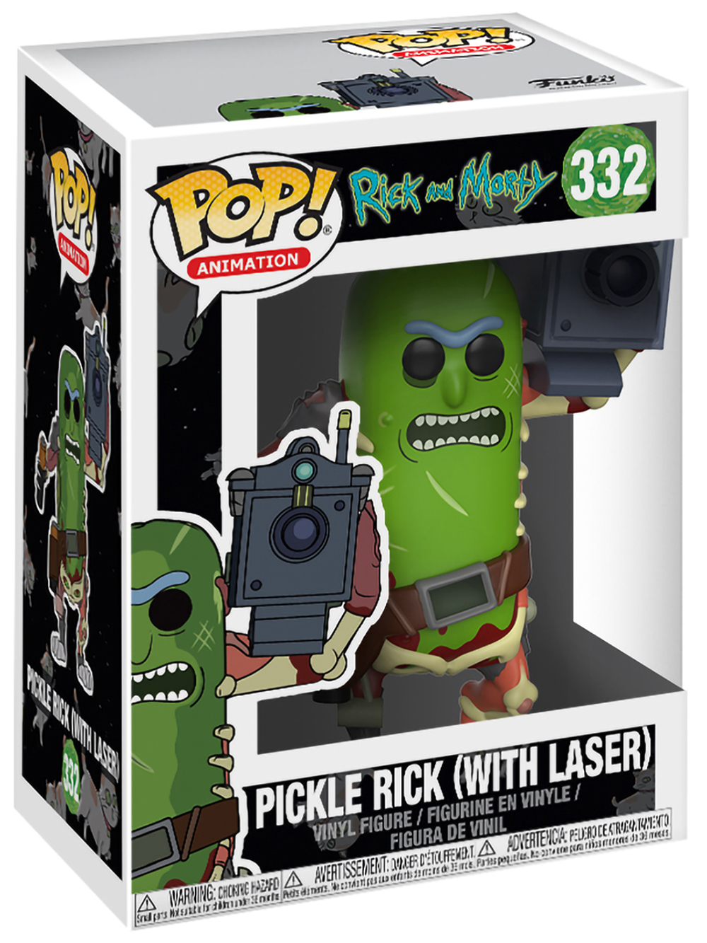 Фигурка Funko POP! Animation Rick & Morty Pickle Rick with Laser (332) 27862