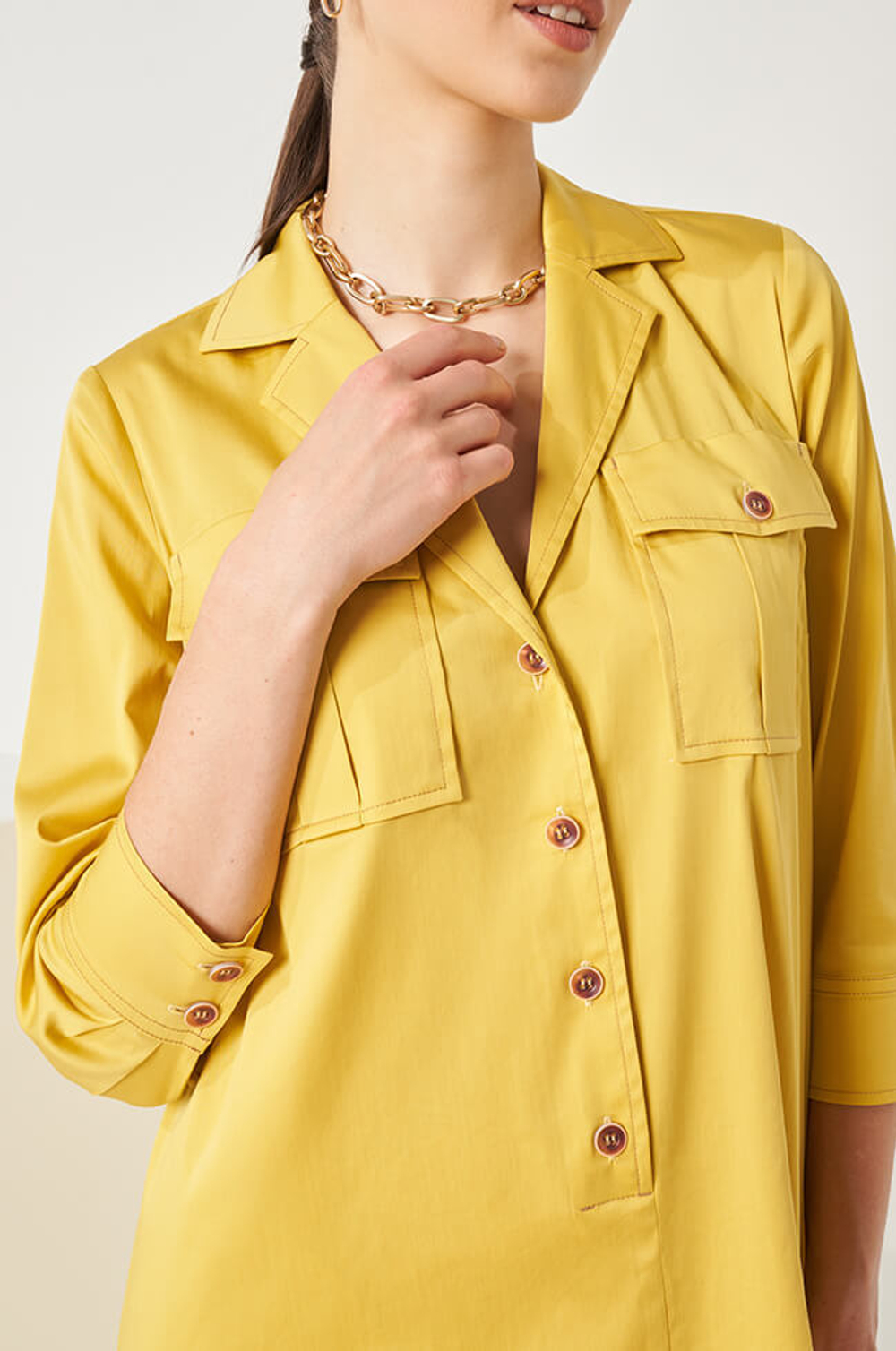 51485 Платье женское (охра)