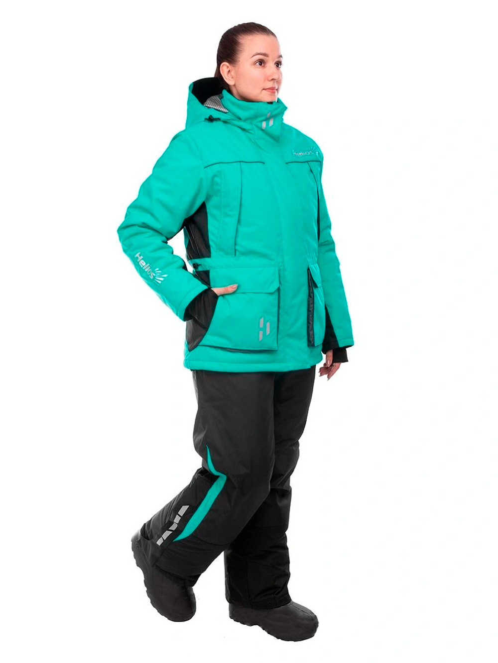 Костюм зимний Helios ZABAVA 8/8 К, AQUA GREEN/BLACK, размер 4XL (T-ZA-4XL-56-170-AG)