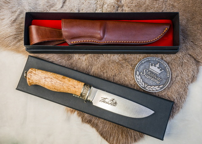 Охотничий нож Theseus M390 Satin светлая рукоять