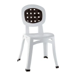 Стул Элегант белый с коричневой вставкой 410х845мм