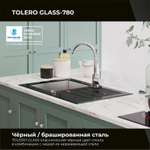 Мойка TOLERO GLASS TG 780 черный