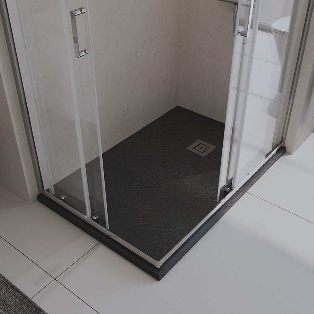 Душевой поддон из искусственного камня BelBagno Uno 120x80 TRAY-MR-UNO-AH-120/80-35-NERO Черный