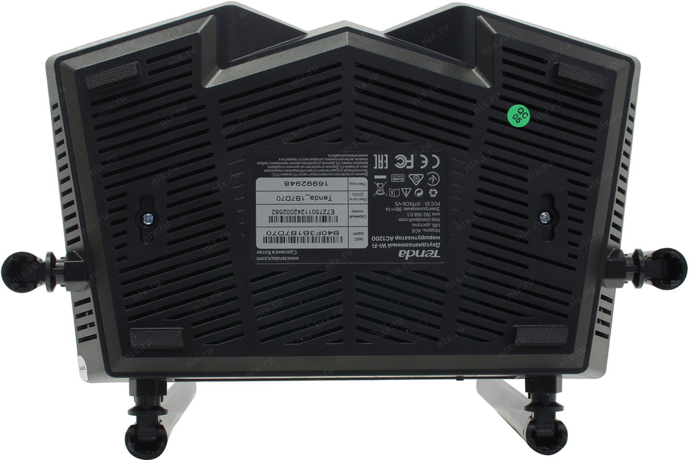 Маршрутизатор TENDA &lt; AC6 &gt; AC1200 Smart Dual-Band WiFi Router (3UTP 10 / 100Mbps, 1WAN, 802.11a / b