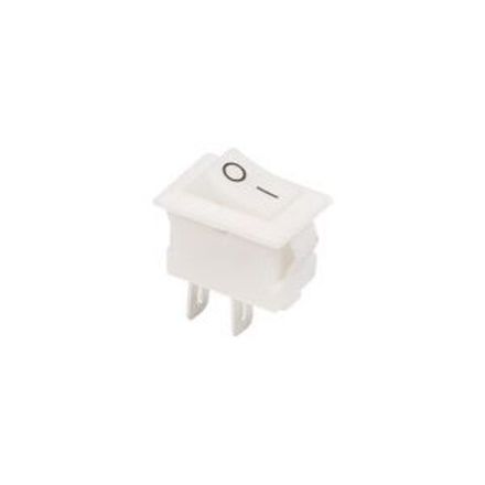 Выключатель клавишный 250В 3А (2с) ON-OFF белый Micro REXANT