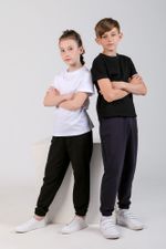 Фуфайка (футболка) для девочки Бэйсик-1 Виотекс ЧЁРНЫЙ