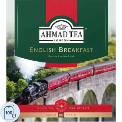 Чай чёрный Ahmad Tea English Breakfast 100 пакетиков