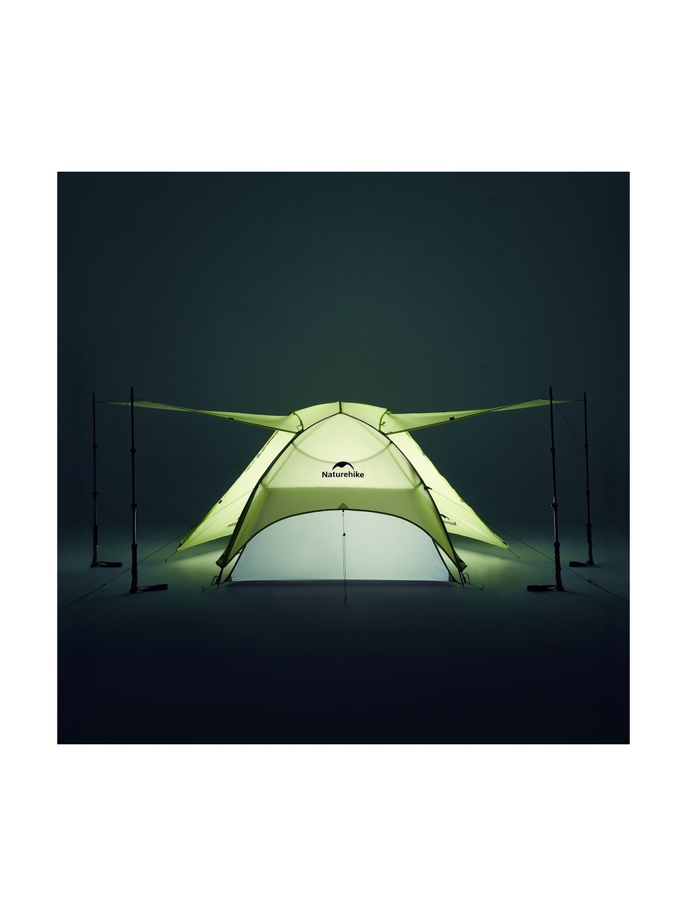 Палатка Naturehike Star River EXT Si 2-местная, алюминиевый каркас, сверхлегкая, желтая