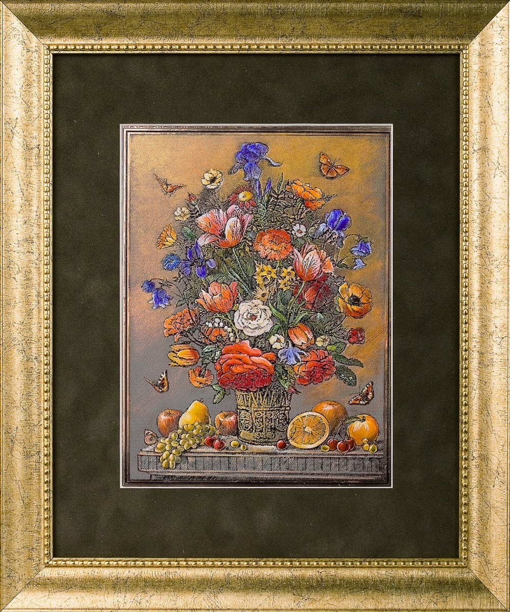 Гравюра "Цветы и фрукты" №2