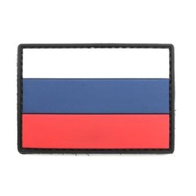 Патч Флаг Россия ПВХ (5 х 8 см)