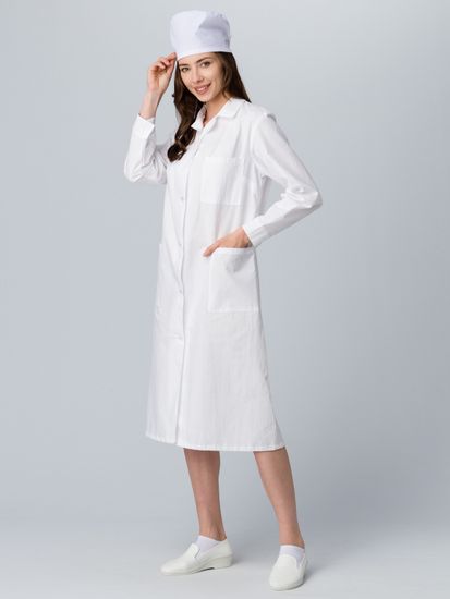 Халат женский (бязь/белый)