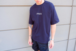 Футболка SPACE OverSize Темно-синий Light