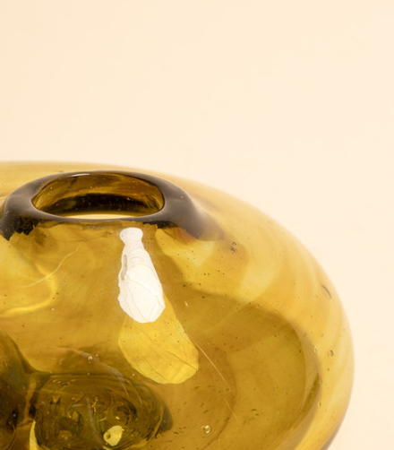 Ваза RG DROP на камне ЯНТАРЬ M