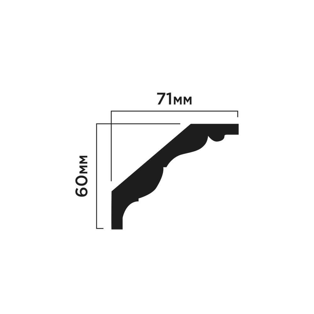 Карниз потолочный A90