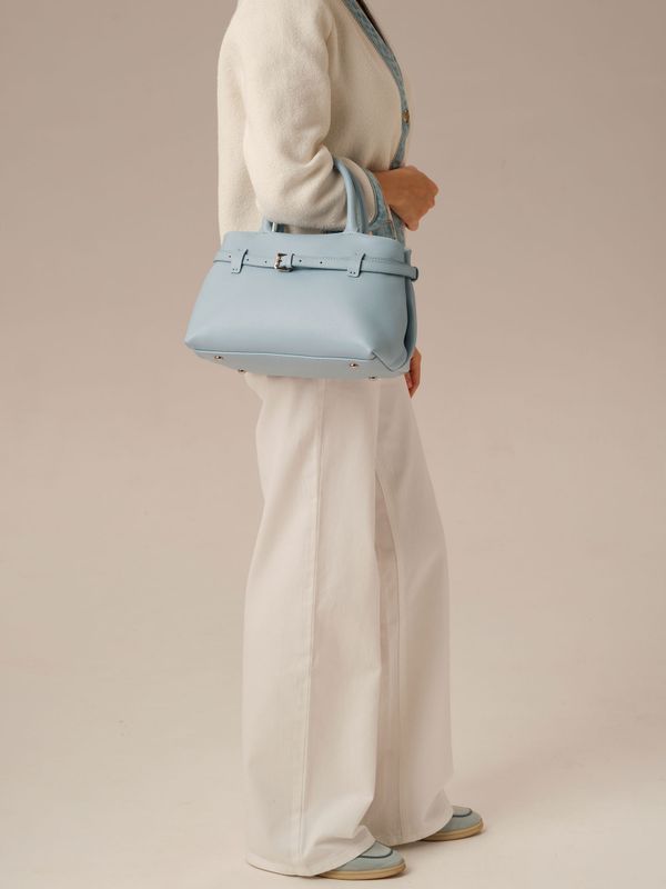 Кожаная сумка DBR Muse 31399 светло-голубой