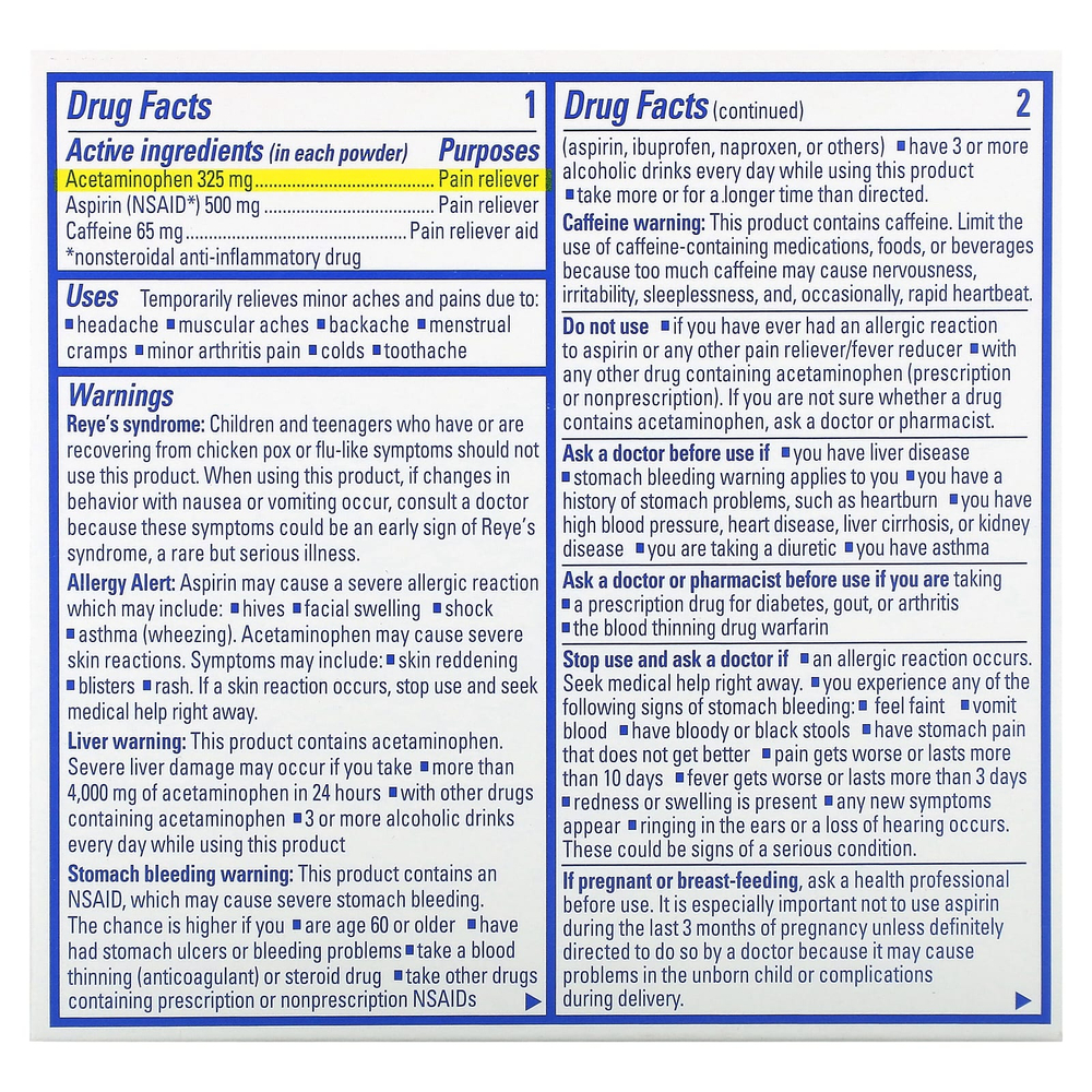 Goody's, порошок от головной боли, фруктовое ассорти, 24 пакетика