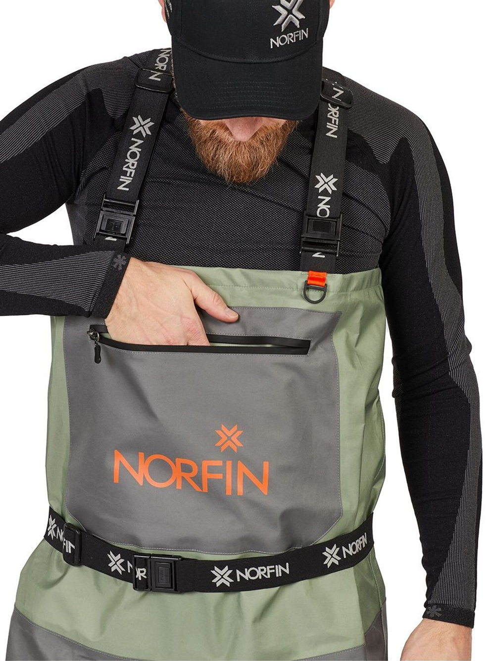 Полукомбинезон забродный Norfin PILOT STOCKINGFOOT 2 р.XLL