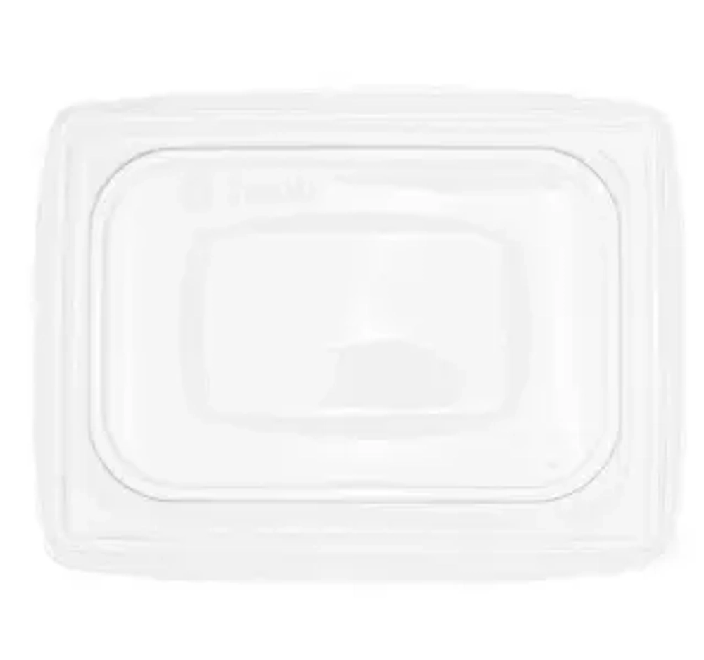 Крышка РЕТ купольная 120х165х70мм для контейнера Crystal box 500мл с прямым дном