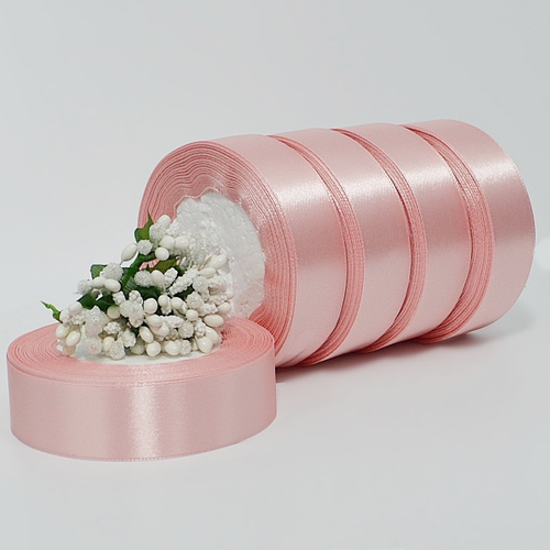Лента атласная 2,5см х 22м "серовато-розовый" (169-1) 1 шт