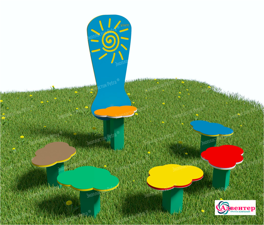 Уличный комплекс для групповых занятий и игр