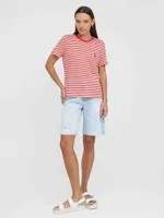 Футболка Kefirmaykifer В Полоску красно-белая