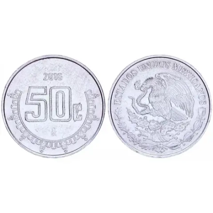 Мексика 50 Сентаво 2016 год